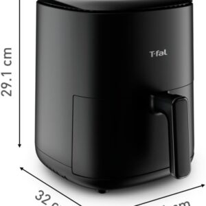 T-fal Easy Fry Compact, Air fryer, 3L / 3.2 Qt. Capacity, 10 Auto Cooking Programs, Black