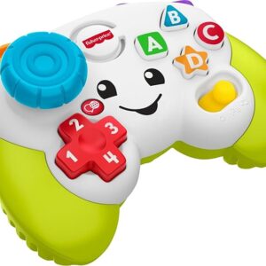 ​Fisher-Price Laugh & Learn Baby & Toddler Toy Game & Learn Controller Pretend Video Game with Music & Lights for Ages 6+ Months​ Multilanguage Version​