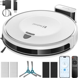 Redroad Robot Vacuums,10000Pa Robotic Vacuum Cleaner Lidar Navigation&Obstacle Avoidance,Robot Vacuum Cleaner with App/Alexa/Remote
