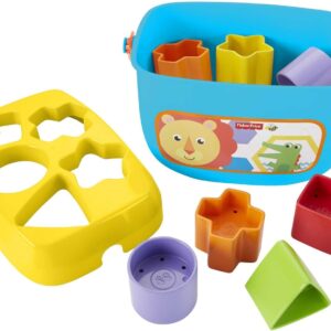 Fisher-Price Stacking Toy Baby’s First Blocks Set of 10 Shapes for Sorting Play for Infants Ages 6+ Months