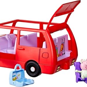 Peppa Pig Peppa's Big Family Car with 2 Figures (Fits 5), Toy Car Playset for Girls and Boys 3 and Up