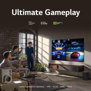 LG G3 MLA OLED evo 55-inch Gallery Edition 4K Smart TV – AI-Powered, Alexa Built-in, Gaming, 120Hz Refresh, HDMI 2.1, FreeSync, G-sync, VRR, Brightness Boost Max, 55