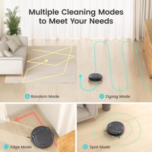 Lefant Robot Vacuum Cleaner, Super Thin & Quiet Robot Vacuum, 2.4GWi-Fi Connected, Multi-Surface Cleaning, Self-Charging Robotic Vacuum, Ideal for Pet Hair and Hard Floor(M210 Pro)