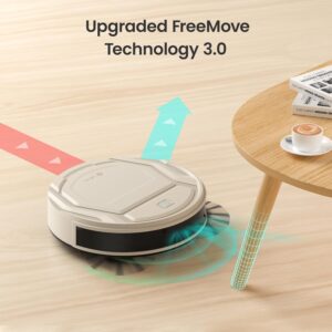 Lefant M210 Pro Robot Vacuum Cleaner, Designed for Pet Owners, Strong Suction with Quiet Cleaning, Slim Robot Vacuum, Automatic Self-Charging Robotic Vacuum, WiFi/App/Alexa Control, Champagne
