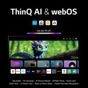 LG G3 MLA OLED evo 55-inch Gallery Edition 4K Smart TV – AI-Powered, Alexa Built-in, Gaming, 120Hz Refresh, HDMI 2.1, FreeSync, G-sync, VRR, Brightness Boost Max, 55