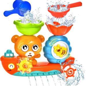 Bath Toys for Toddlers 1-3 Baby Bath Toys for Kids 1 2 3 Year Old Boys Girls Tub Toy for Baby Sensory Water Toy 6-12-18 Months Ideal Gifts