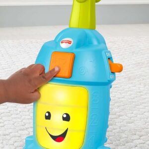 Fisher-Price Toddler Toy Laugh & Learn Light-Up Learning Vacuum Musical Push Along for Pretend Play Infants Ages 1+ Years​