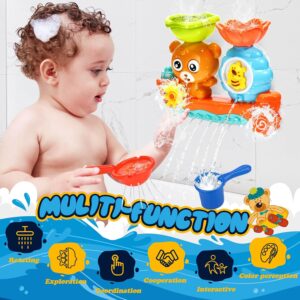 Bath Toys for Toddlers 1-3 Baby Bath Toys for Kids 1 2 3 Year Old Boys Girls Tub Toy for Baby Sensory Water Toy 6-12-18 Months Ideal Gifts