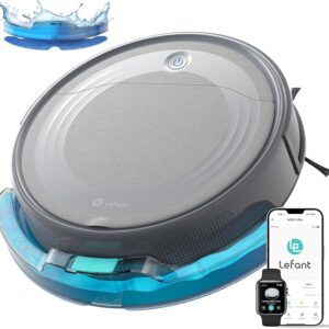 Lefant M310 Ultra Robot Vacuum and Mop, 6000Pa Suction with Laser Navigation, 170 Mins Runtime, Self-Charging Robotic Vacuum, WiFi/App/Alexa Control, Ideal for Pet Hair and Home