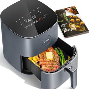 COSORI Air Fryer 5Qt(4.7L), 9-In-1 Less Oil Airfryer Oven, UP to 450℉, Quiet Operation, 30 Exclusive Recipes, Nonstick Basket, Compact, Dishwasher Safe