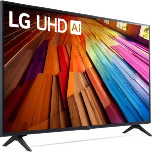 LG 43-Inch UT8000 Series 4K Smart TV – α5 AI Processor 4K, Dynamic Tone Mapping, Alexa Built-in, HDR10, WebOS 24, Wi-Fi, Bluetooth, AI Upscaling, AI Sound, Magic Remote Included (43UT8000PUA, 2024)