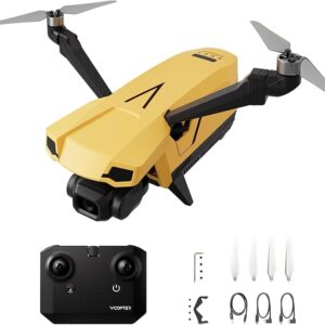 Drones with Camera for Adults 4K, VCOPTER Falcon Mini Bi-Copter Design, Inverted Flight Capability, Max Speed 16m/s, 10000 ft Video Transmission, 1 Battery for 34-Min Max Flight Time, 249g