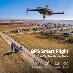Bwine F7GIM 6K Photo Drone with Camera for Adults, 3-Axis Brushless Gimbal, 4K/30fps Video, GPS Smart Control, Plus 70Mins Flight Time, 10000Ft FPV Digital Transmission and TOF Safety Support